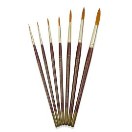 Camlin Series 66 Synthetic Gold Round Brush - Size 9