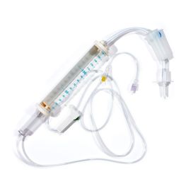 B +ve-Vivan 150 ml Measured Volume Infusion Set with Y-Injection Port and Luer Lock (10 Pcs)