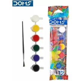 Doms Tempera Colours - Set of 6 Vibrant Shades