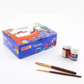 Camel Premium Poster Colours Set – 20 Vibrant Shades (15 ml each) with Brushes