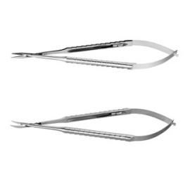 Castroviejo Needle Holder 5 to 8 inches Without Lock/w/o Lock with Tungsten Carbide Tips – Precision Microsurgical Instrument