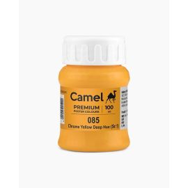 Camel Premium Poster Colour - Chrome Yellow Deep Hue (085) - 100 ml Matte Finish
