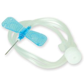 Safety Scalp Vein Set with Flexible Wings and Luer Lock Connector – Multiple Gauge Sizes Available (100 Pcs)