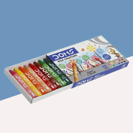 DOMS Plastic Crayons – 14 Erasable and Sharpenable Shades, Non-Toxic, Ideal for Children and Artists (2 pcs)