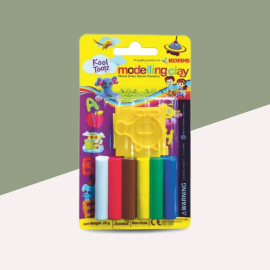 Doms Modelling Dough – 6 Vibrant Shades (150g Total)