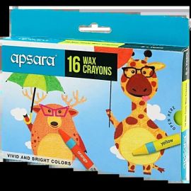  Apsara Wax Crayons – 16 Vibrant Non-Toxic Shades for Kids