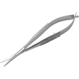 Royalista- 6-Inch Castroviejo Micro Scissors – Stainless Steel, Flat/Round Handle, Non-T.C