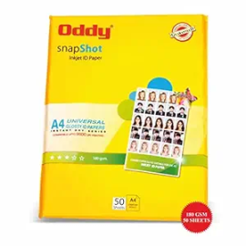 Oddy 180 GSM A4 Size Glossy Photo Paper – Water Proof