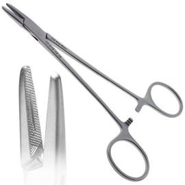 Olsen-Hegar Needle Holder – Stainless Steel, Available in 6.5" and 7.5" Lengths (3 pcs)