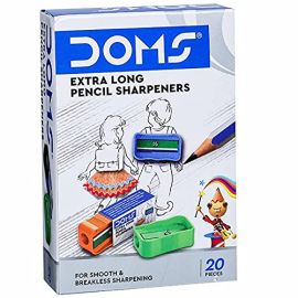 DOMS Extra Long Pencil Sharpener –Non-Toxic, Rust-Free, Ideal for Students and Professionals (5 Pcs)