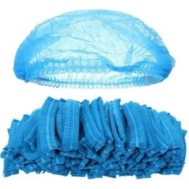 Disposable Non-Woven Bouffant Caps – Breathable Polypropylene Head Covers Single (100 pcs)