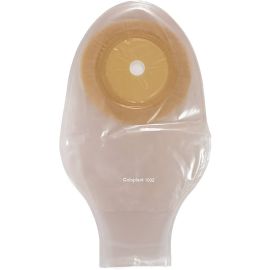 Coloplast 1902 LC 2000 One-Piece Transparent Ostomy Bag with Secure Drainage and Odor Control (Pack of 10)