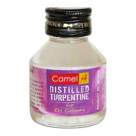 Camlin Distilled Turpentine Oil – 60 ml | Premium Solvent for Oil Painting