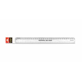 Nataraj 30cm Transparent Scale – High Accuracy, Smooth Rounded Edges, Durable Virgin Plastic (5 pcs)