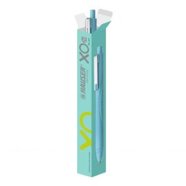 Hauser XO Gel Pen – Fine Tip, Low-Viscosity Ink, Refillable, Assorted Ink Colors, Pack of 50 with Stand