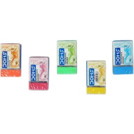 Doms Non-Toxic Fragrance Erasers - Pack of 10, Dust-Free, Assorted Colors