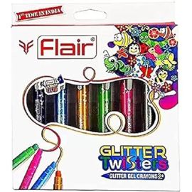 Flair Glitter Twister Gel Crayons 6 pcs