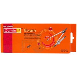 Camlin Exam Geometry Box – Complete 10-Piece Mathematical Drawing Instrument Set for Students