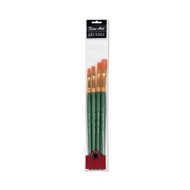 Fevicryl Fine Art Synthetic Taklon Flat Brush Set – Available in Sets of 4 