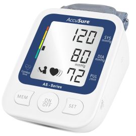 AccuSure AS Automatic Digital Blood Pressure Monitor with Large LCD, Irregular Heartbeat Detection, and 60-Reading Memory