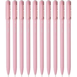 Nataraj Joi Ball Pen - Assorted Colors, Fine Point (0.7mm), Pack of 10