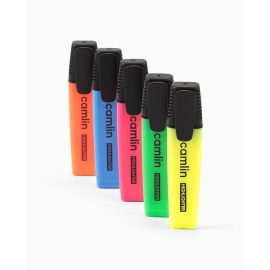 Camlin Super Fluorescent Blue Highlighter with Chisel Tip
