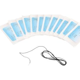 Veterinary Silk Suture Thread – Non-Absorbable Braided Surgical Sutures (10 pcs)