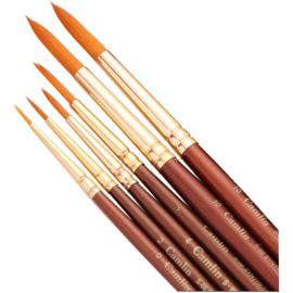 Camlin Series 66 Synthetic Round Brush - Size 10