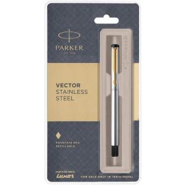 Parker Vector Steel (Fountain & Ball Pen) Set