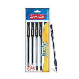 Reynolds Brite Ball Pen Black (Pack of 5)