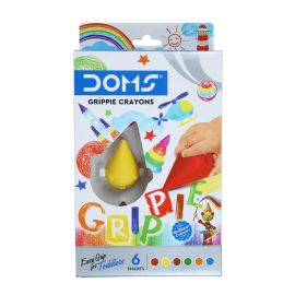 DOMS Grippie Crayons – 6 Shades with Easy Grip for Toddlers