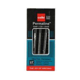 Cello Permaline CD Marker – Ultra-Fine Tip Permanent Markers for CDs and DVDs (2 pcs)
