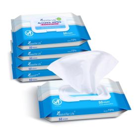 B +ve- 75% Alcohol Antibacterial Hand Sanitizing Wipes – Disposable, 80 Count (50 Pcs)