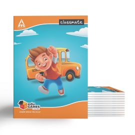 Classmate Notebook, Four Line With Gap, Sized: 190 x 155 mm, Page: 20 (6 pcs)