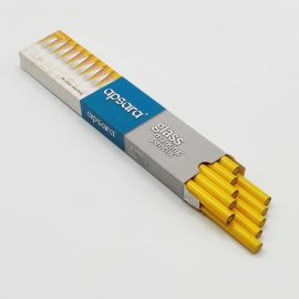 Apsara Yellow Glass Marking Pencils – Pack of 10 | Wax-Based Lead for Multi-Surface Marking