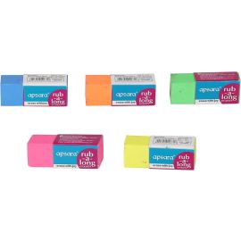 Apsara RAL Big Non-Toxic Eraser – Vibrant Colors, Clean Erasing, Plastic-Free (5 pcs.)