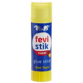Fevistik Super Glue Stick 15g - Non-Toxic, Fast-Drying Adhesive for Paper and Crafts