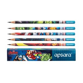 Apsara Marvel Avengers Extra Dark HB Pencils – Pack of 10 with Free Sharpener and Eraser