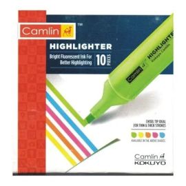 Camlin Fluorescent Green Highlighter with Chisel Tip