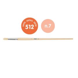 Doms Premium Synthetic Flat Brush - Size 7