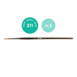 Doms Premium Synthetic Flat Paint Brush - Size 3