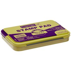 Camlin Ergonomic Plastic Stamp Pad Medium – Violet Ink, 11x7 cm
