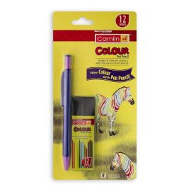 Camlin 2.0mm Mechanical Color Pen Pencil with 12 Multicolor Lead Refills
