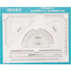 Apsara Student Mathematical Instrument Set – 4-Piece Geometry Tools for Accurate Measurements