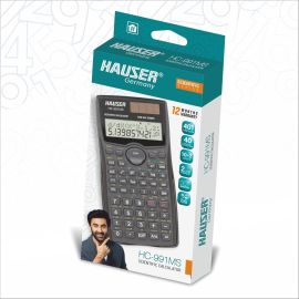 Hauser HC-991MS Scientific Calculator – 401 Functions, Dual Power, Two-Line Display