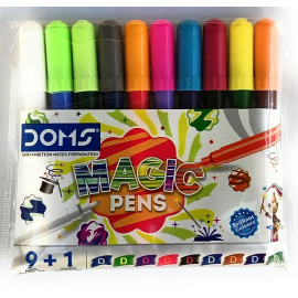 Doms Magic Pen Set 9+1 with Superfine Nib and Color-Changing Pen (2 pcs)