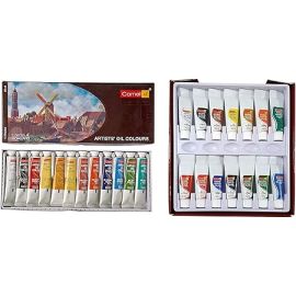 Camel Artist Oil Colors Set - 12 Assorted Shades (20 ml Tubes)