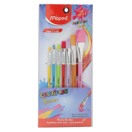 Doms Premium Synthetic Round Brush Set - Pack of 7