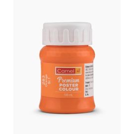  Camel Premium Poster Colour - 100 ml Orange Paint