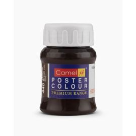 Camlin Premium Poster Colour – Vandyke Brown 100 ml – High-Coverage Matte Finish Paint